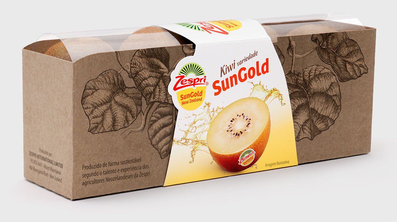 Embalagem Zespri de Sungold criada pela Brandium