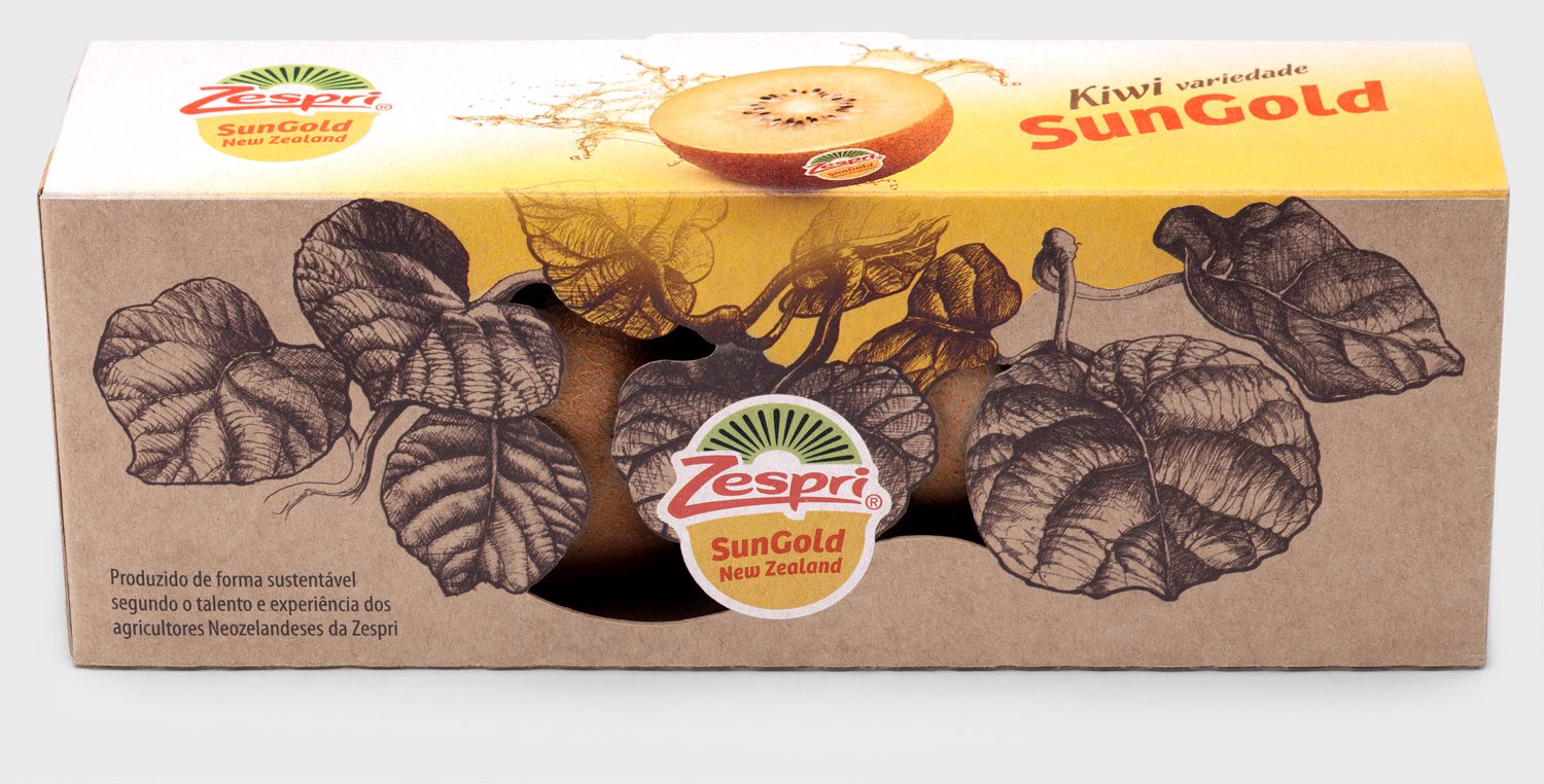 Protótipo de Design de Embalagens para Kiwis Zespri | Assinado pela Brandium