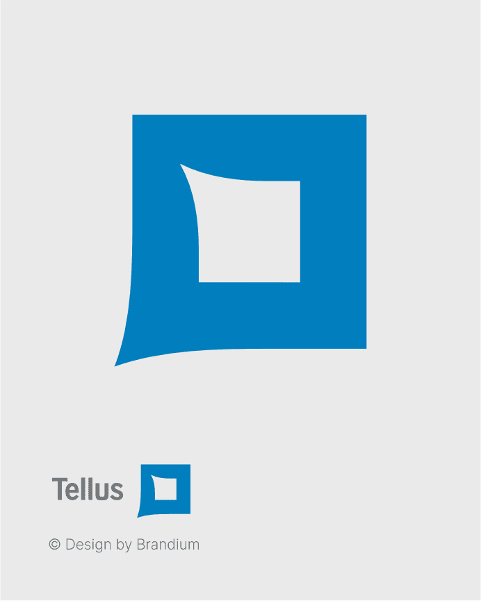 (2008) Tellus (contact center) Logo. Brand Design.