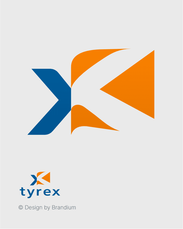Tyrex Logo (Adhesive labels). Brand Design.