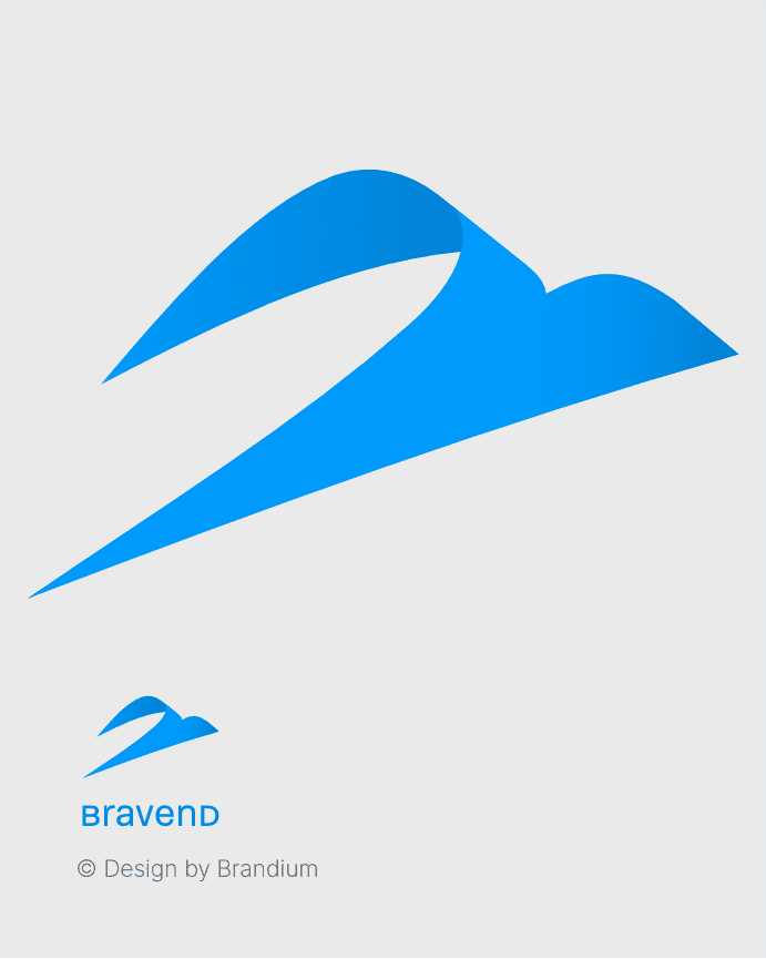 Bravend (Sales Courses) Logo. Brand Design.