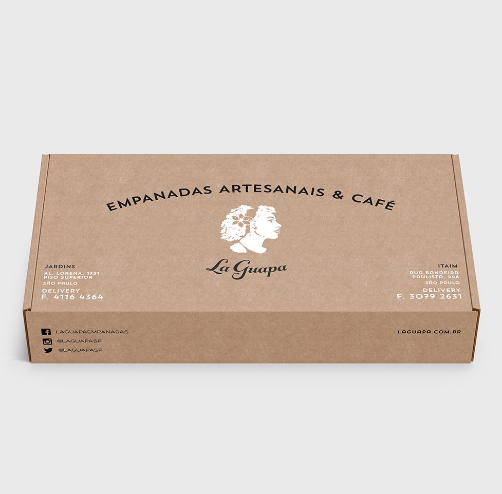 Design de embalagem para empanadas para a marca "La Guapa"