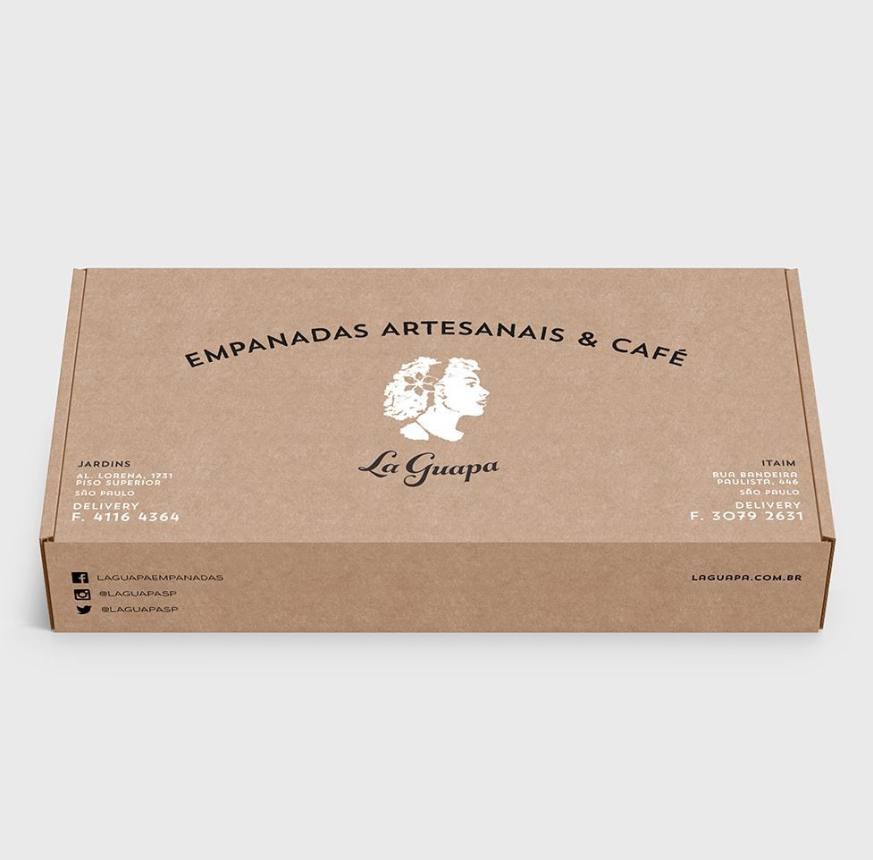 Design de embalagem de empanadas para a marca “La Guapa” | Brandium Design de embalagem para empanadas para a marca "La Guapa"