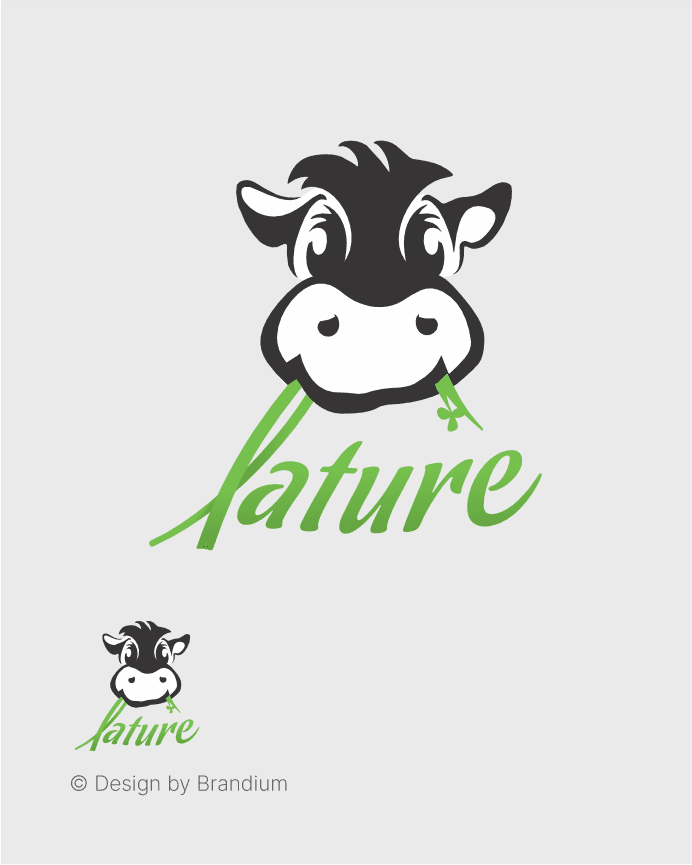 Lature Milk Logo. Brand Design.