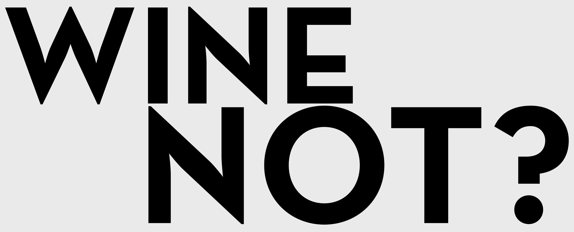 Logo (naming) da Revista "Wine Not?" desenvolvido pela Brandium