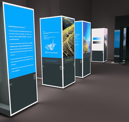 Design de Exposição para o lançamento da nova marca do Município de Resende, em Portugal | Design de marca e Identidade Visual assinado pela Brandium