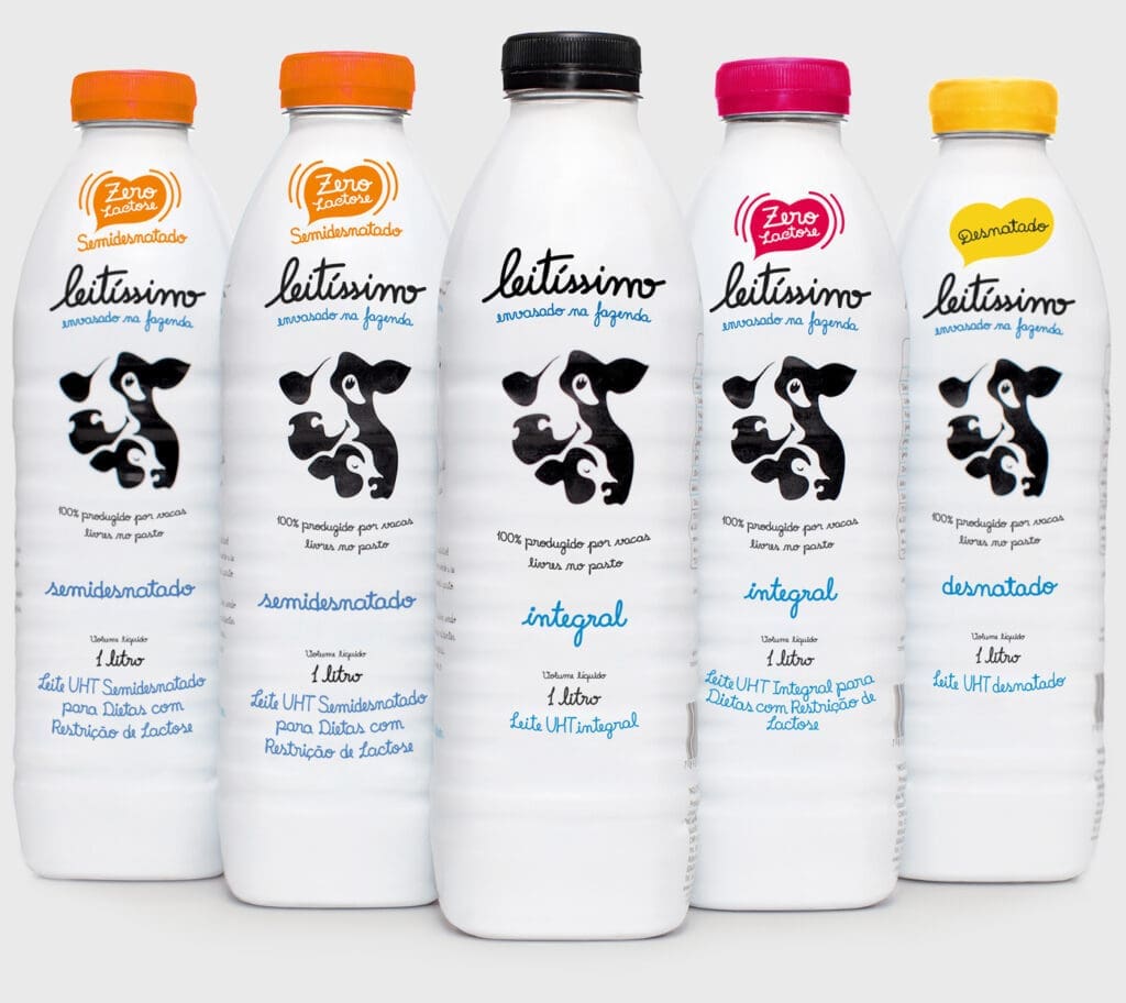 Embalagens e Marca Leitíssimo Desenvolvidos pela Brandium