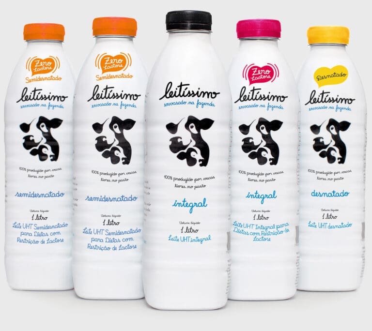 Embalagens e Marca Leitíssimo Desenvolvidos pela Brandium