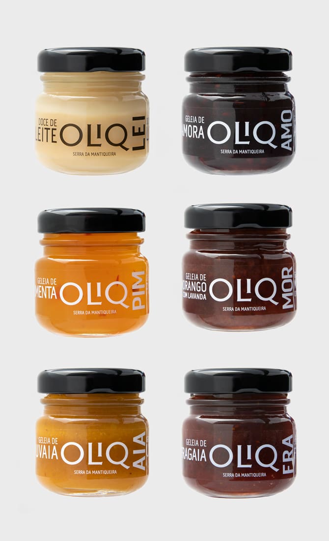 Mini Geleias Oliq de 45g, Vários Sabores