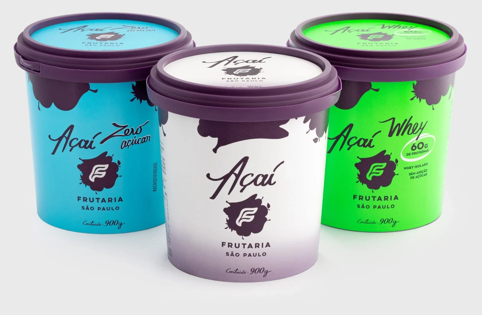Açaí packaging for Frutaria São Paulo