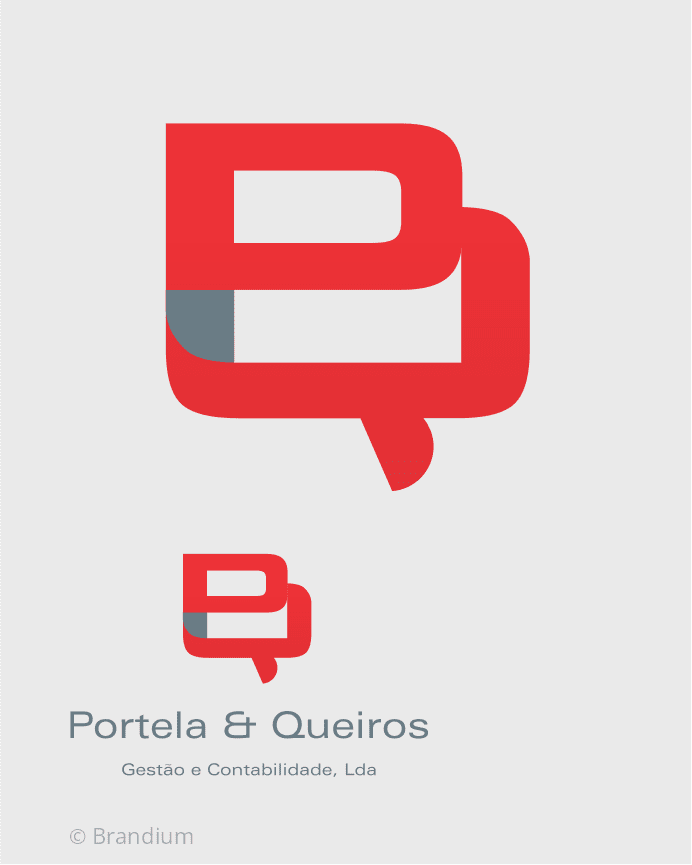 Portela e Queirós, Management and Accounting. Logo Design.