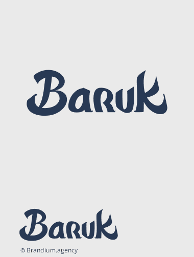 Design da marca Baruk (rede de restaurantes) criado pela Brandium