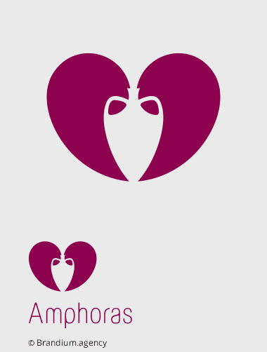 Design da marca Amphoras criado pela  Brandium