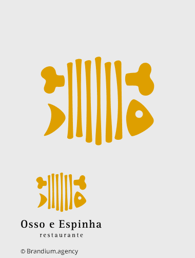 Marca do Restaurante Osso e Espinha (Portugal) criada pela Brandium