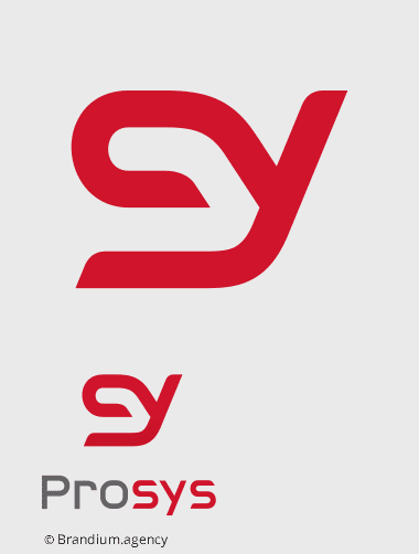 Design da marca Prosys criado pela  Brandium