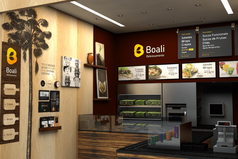 Estudo de design tridimensional/ ambiente para lojas Boali | Naming e design assinado pela Brandium