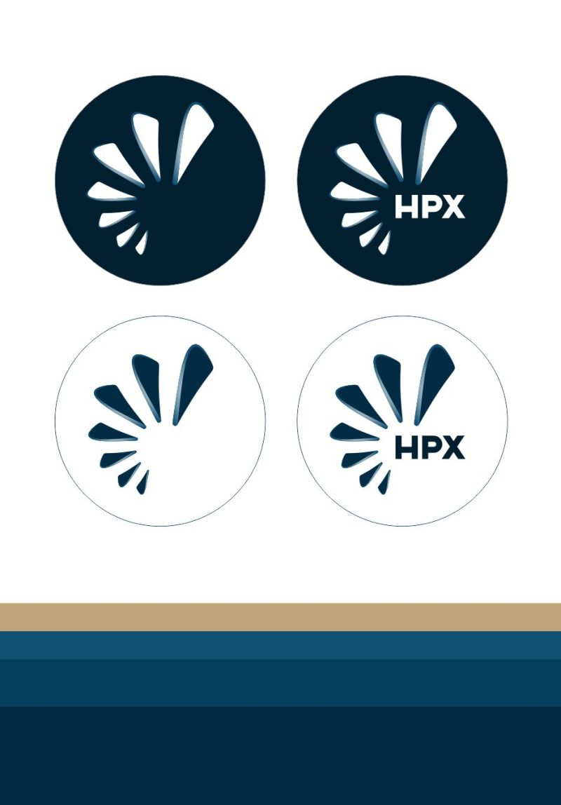 Image of a set of HPX Icons and color palette
