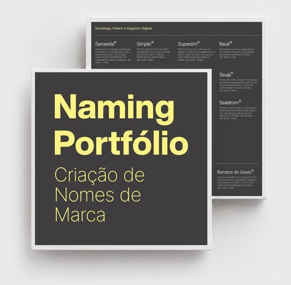 Portfólio de Naming da Brandium
