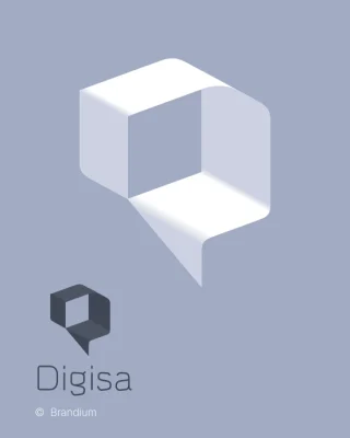 Marca da Digisa desenvolvido no projeto de design de marca e identidade visual