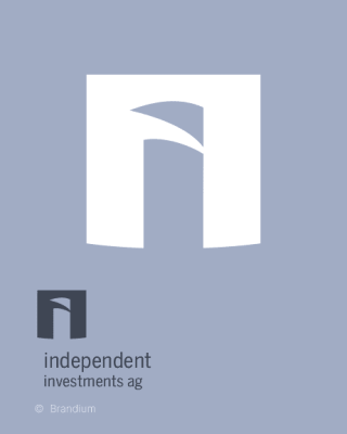 Marca da Independent Investments AG desenvolvido no projeto de design de marca e identidade visual