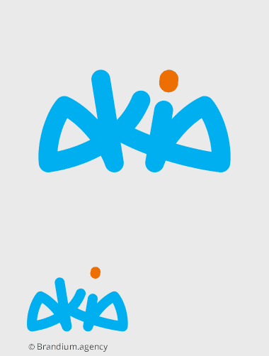 Naming e Design da marca Akia (consultoria em Inovação) criado pela Brandium