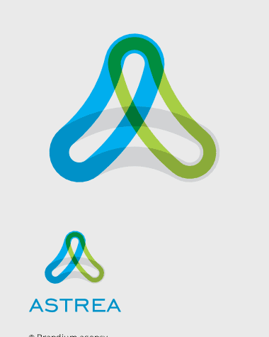 Design da marca Astrea (Farinhas e Oleos) criado pela Brandium
