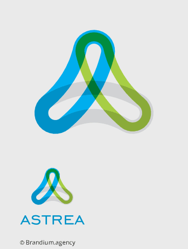 Design da marca Astrea (Farinhas e Oleos) criado pela Brandium