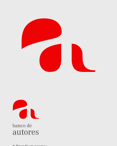 Design da marca Banco de Autores criado pela Brandium