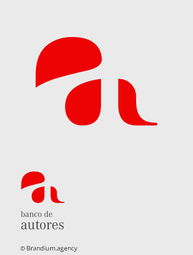 Design da marca Banco de Autores criado pela Brandium