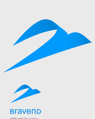 Naming e Design da marca Bravend criado pela Brandium