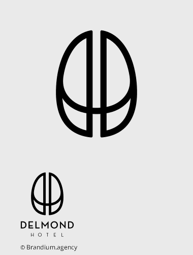 Design da marca Delmond criado pela Brandium