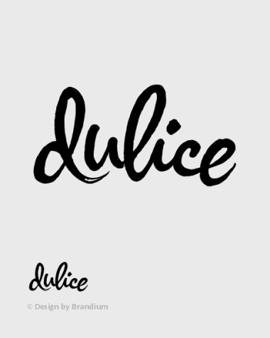 Design do logotipo da marca de alimentos Dulice | Assinado pela Brandium