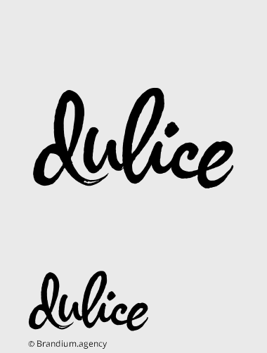 Design da marca Dulice criado pela  Brandium