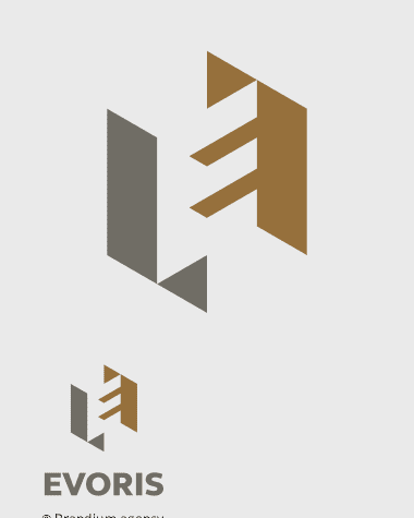 Naming e design da Marca Evoris criado pela Brandium