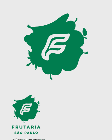 Design da marca Frutaria São Paulo criado pela Brandium