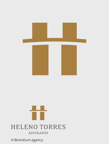 Design da marca Heleno Torres Advogados criado pela Brandium