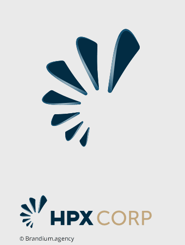 Design da marca HPX CORP e CAPITAL PARTNERS criado pela Brandium
