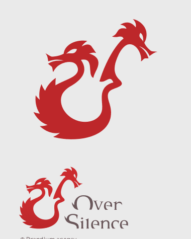 Naming e Design da marca da banda "Over Silence" criado pela Brandium