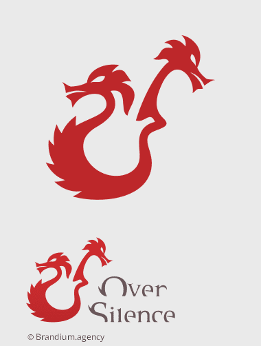 Naming e Design da marca da banda "Over Silence" criado pela Brandium