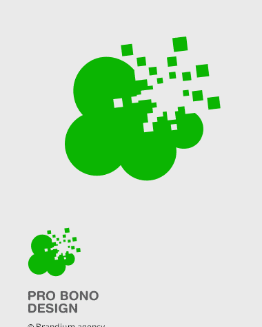 Naming e Design da marca Probono Design criado pela Brandium