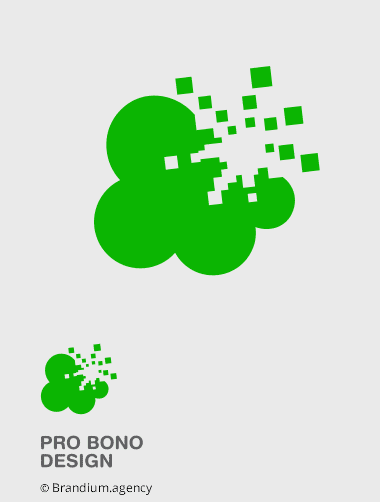 Naming e Design da marca Probono Design criado pela Brandium