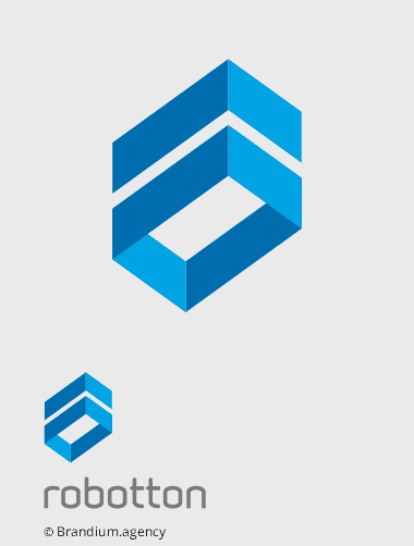 Design da marca Robboton criado pela Brandium