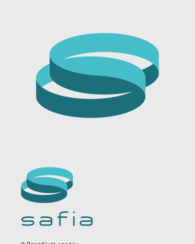 Design da marca Safia criado pela Brandium
