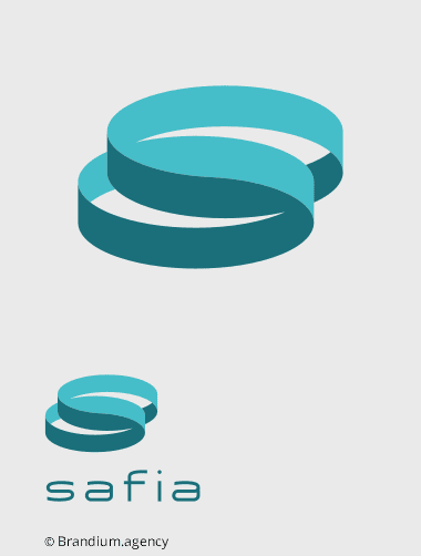 Design da marca Safia criado pela Brandium