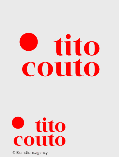 Design da marca Tito Couto criado pela Brandium