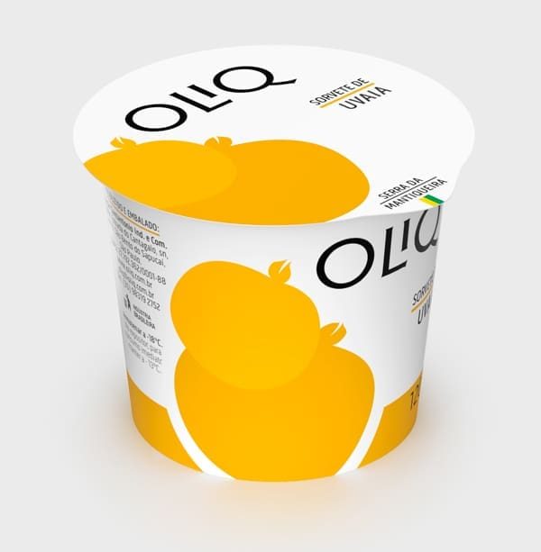 Sorvete OLIQ de Uvaia (Vista a 45º)